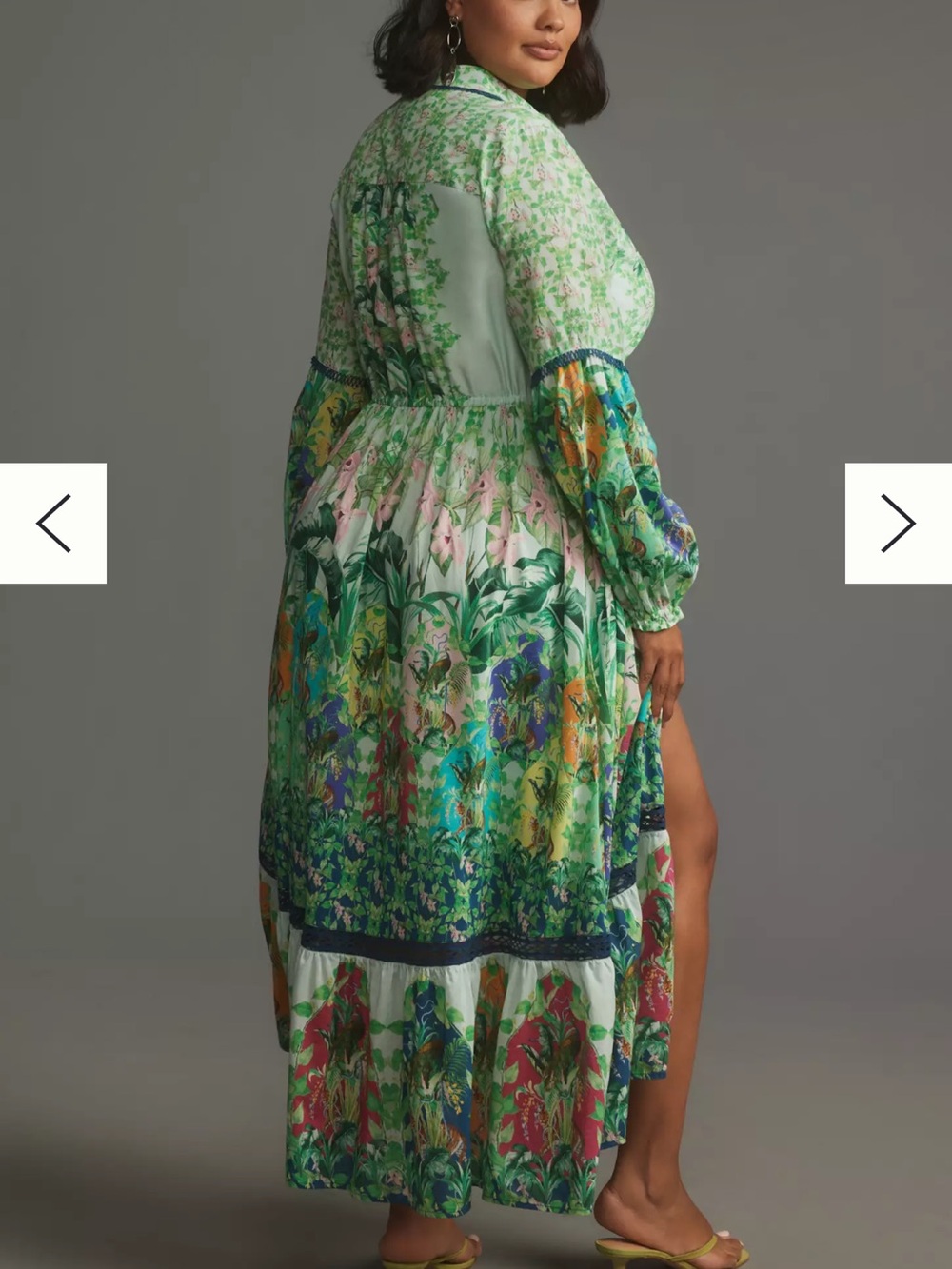 Anthropologie Eleanora Long Sleeve Maxi Dress Print - Picture 2 of 6